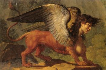弗朗索瓦 澤維爾 法佈爾 Oedipus and the Sphinx detail 弗朗索瓦 澤維爾 法佈爾 Oedipus and the Sphinx detail